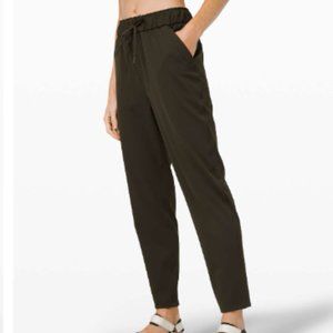 Lululemon Keep Moving Crop Pant Dark Olive 8